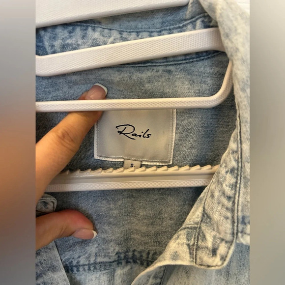 Rails Valerie Raw Hem Shirtdress - Sz s - Picture 6 of 8